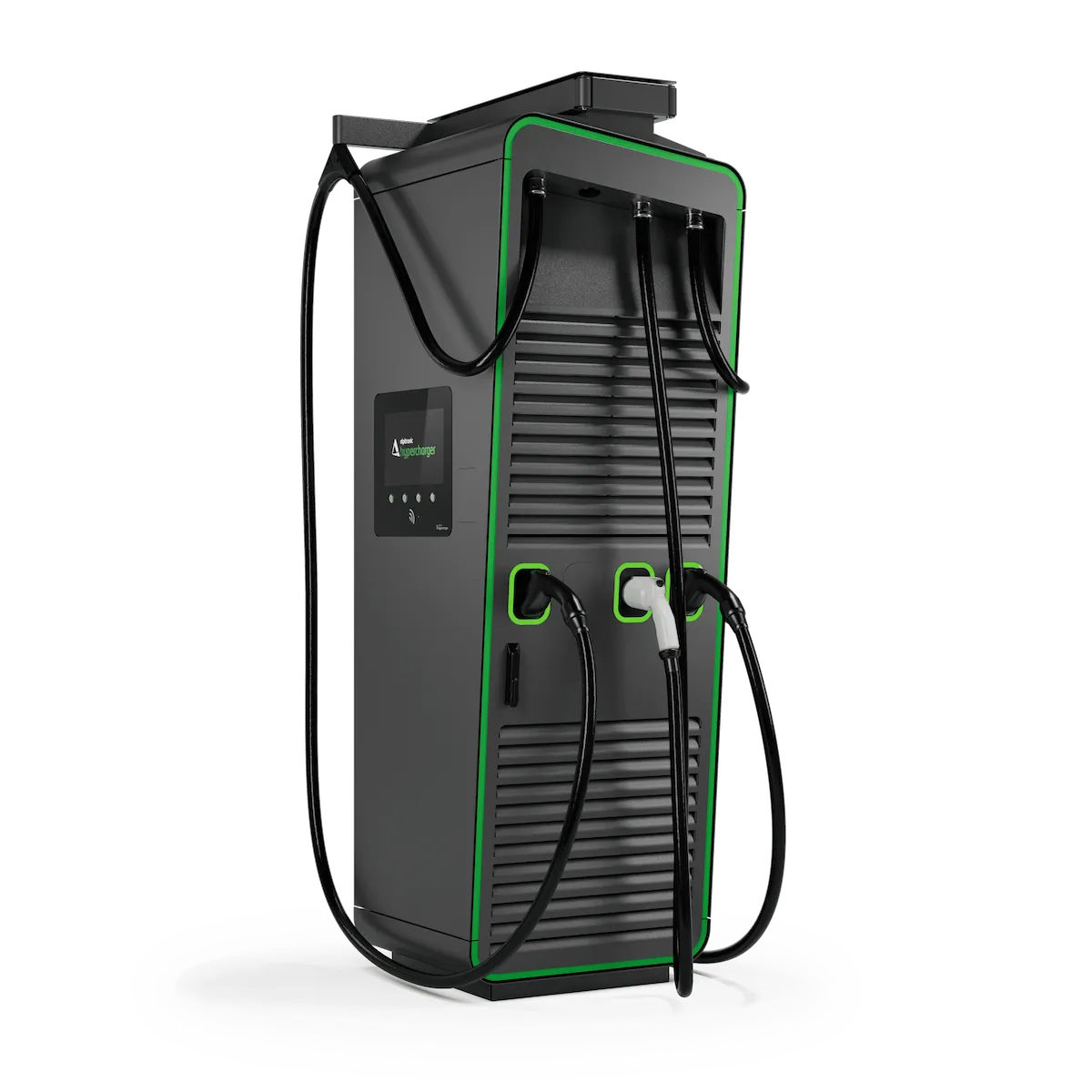 Alpitronic HYC400 θύρες CCS2 και CHAdeMO με Cable Management System