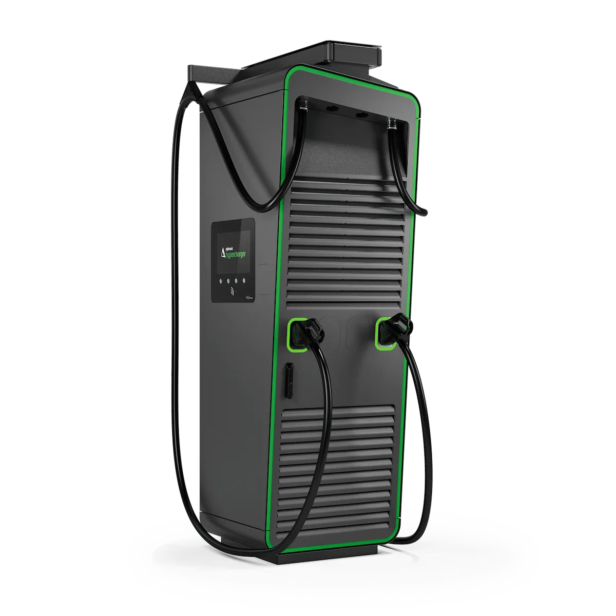 Alpitronic HYC400 DC ταχυφορτιστής 400 kW — μπροστινή όψη με Cable Management System