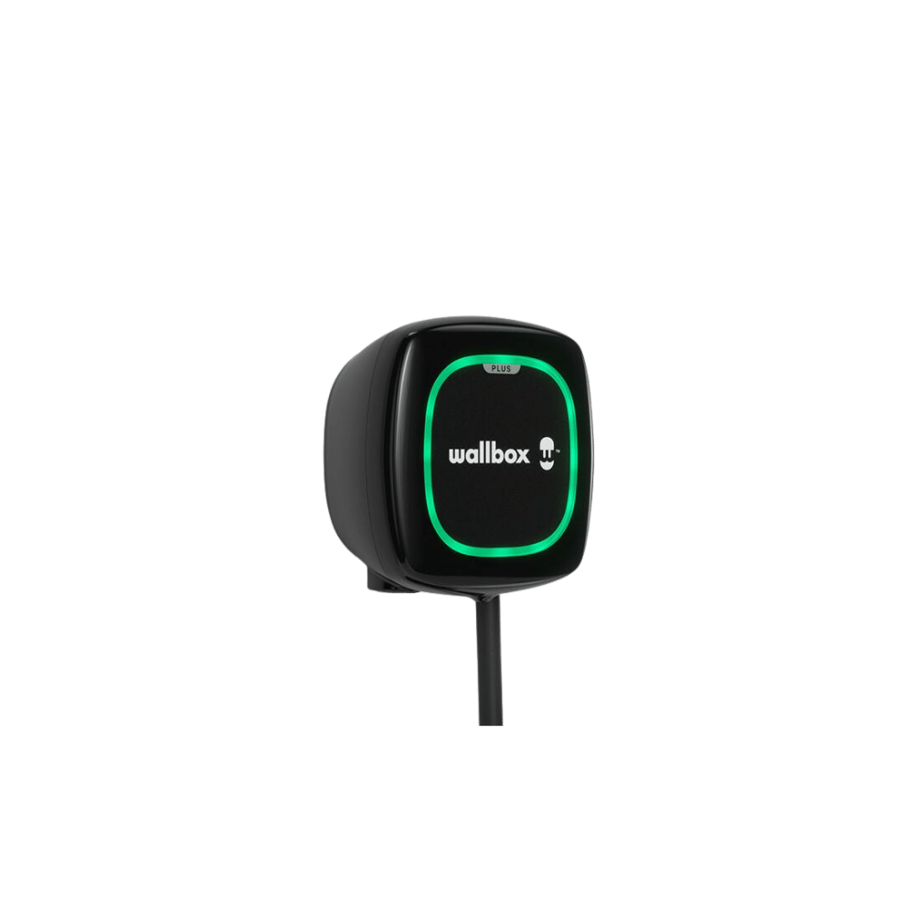Φορτιστής  Wallbox Pulsar Plus με ενσωματωμένο καλώδιο φόρτισης Τ2 - EV House - Κινούμαι Ηλεκτρικά