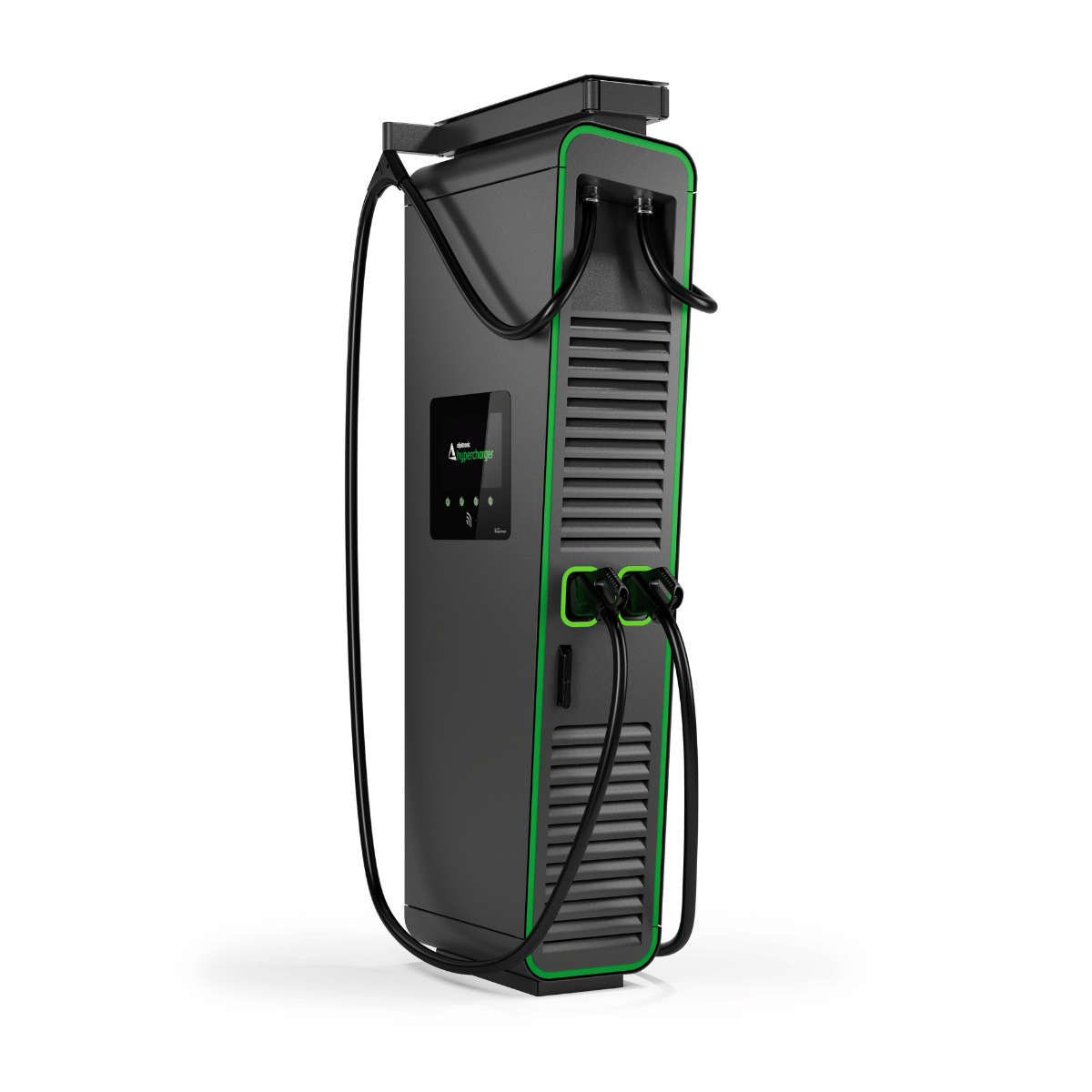 Alpitronic HYC200 θύρες CCS2 CHAdeMO και Cable Management System