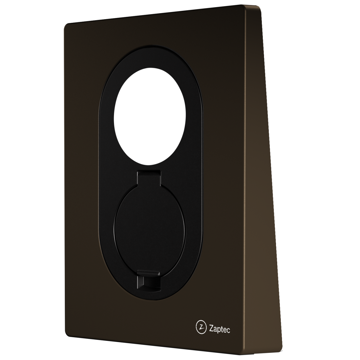 Zaptec Go Front Cover Wood Brown